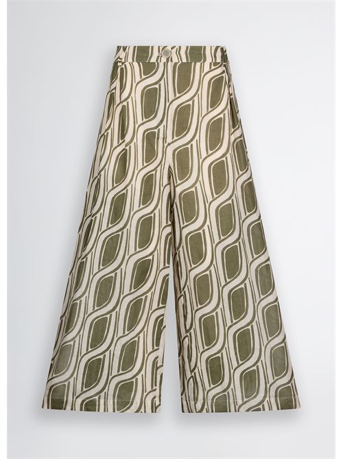Pantaloni a palazzo in ramiè LIU JO | WA5484T6862/M9531